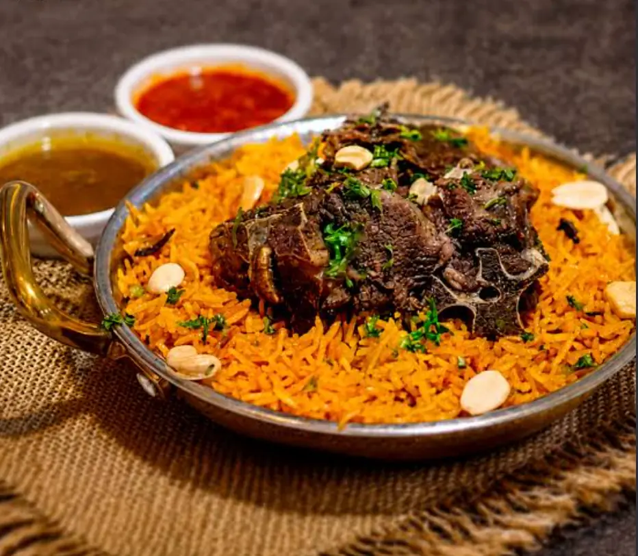 KESAR slow-roasted mandi served over fragrant rice