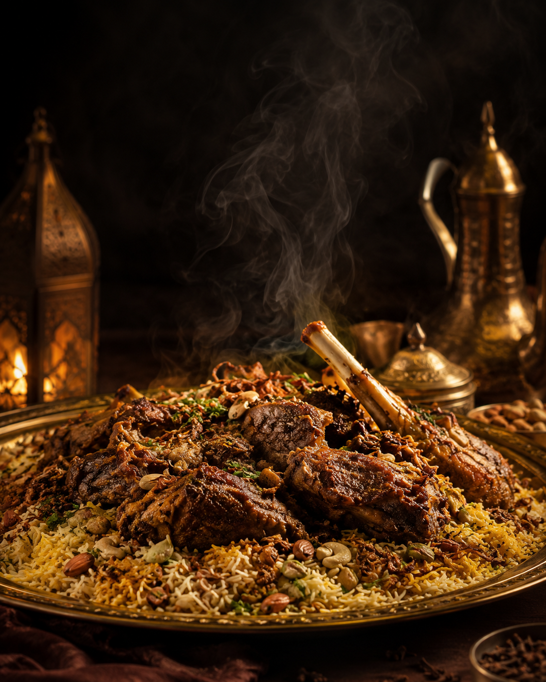 KESAR slow-roasted mandi served over fragrant rice